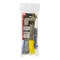 Gardner Bender Cable Tie Assortment, 4 in, 8 in L, Blue, Gray, Yellow, Nylon 6/6, 18 lb, 75 lb Strength 10095VDV - alternate 3
